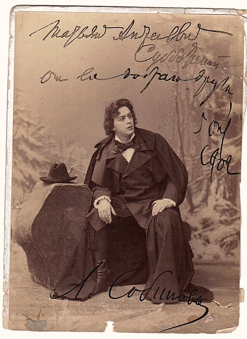 (Leonid, 1872-1934, Russian Tenor) — Sophie Dupré Autographs