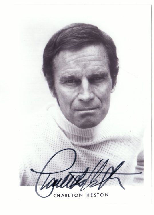 (Charlton, 1924-2008, American Actor and Political Activist) — Sophie Dupré Autographs
