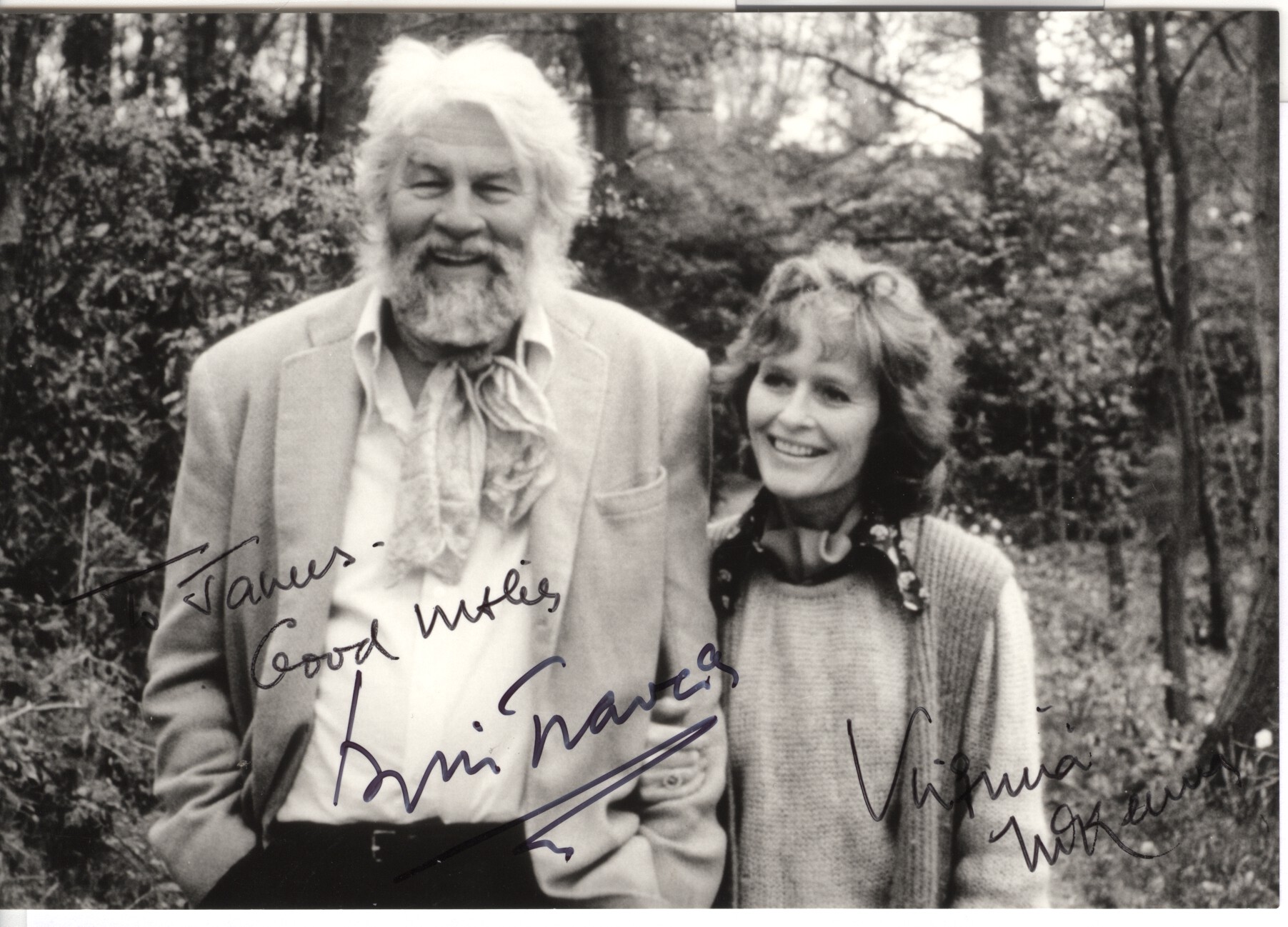 (Virginia, b.1931, British Actress) and her husband Bill TRAVERS (1922-1994, Actor) — Sophie Dupré Autographs