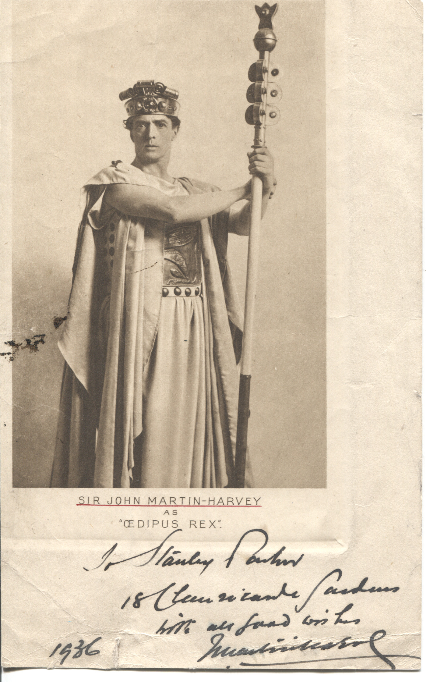 (Sir John Martin, 1863-1944, Actor, Manager) — Sophie Dupré Autographs