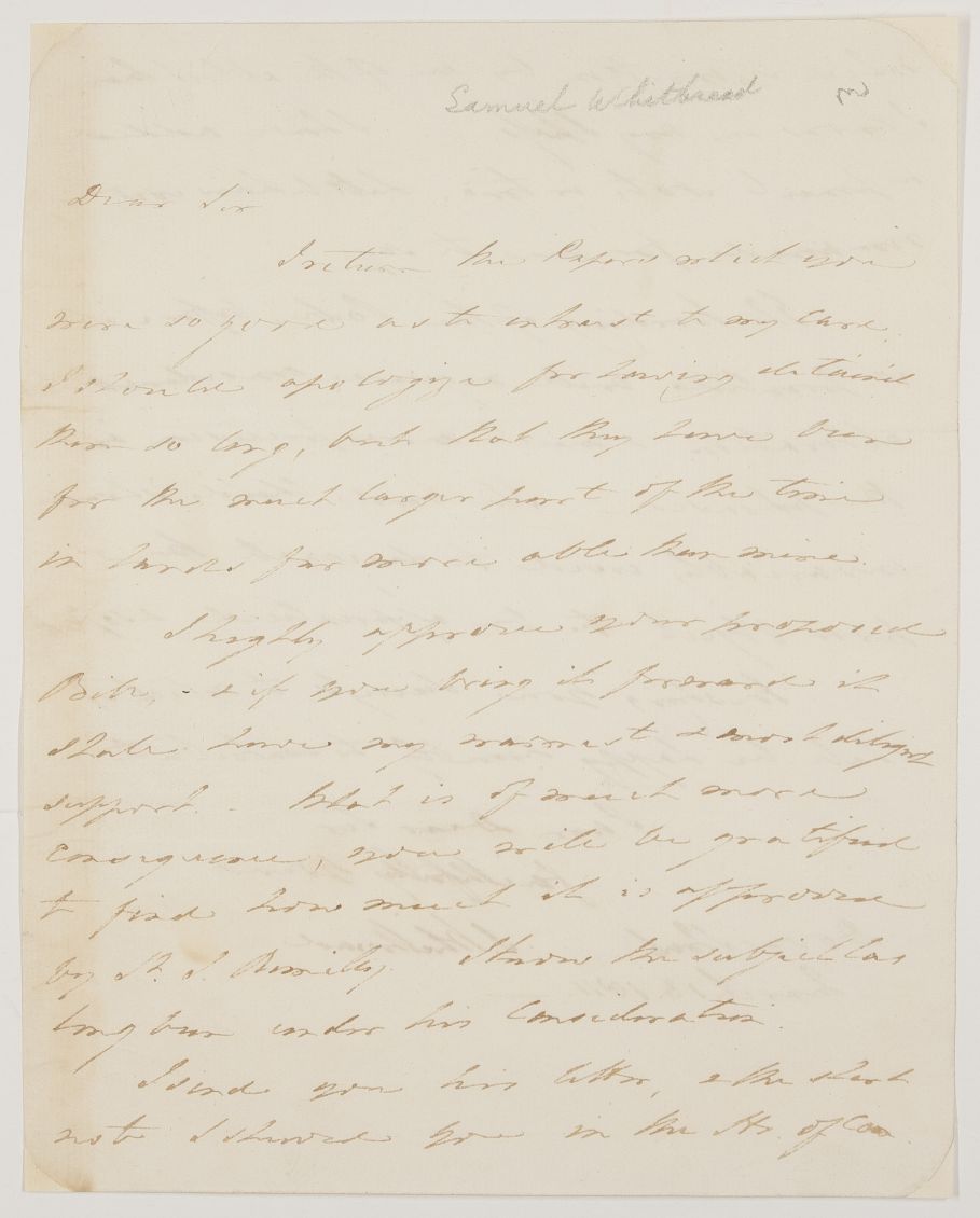 (Samuel, 1764-1815, Politician, Son of the Brewer, Committed Suicide) — Sophie Dupré Autographs