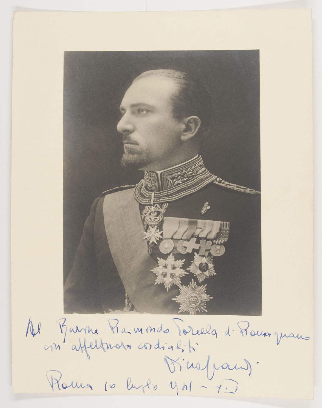 (Dino, 1895-1988, from 1937 Count Grandi, Italian Politician and Diplomat, Brought about Mussolini's Resignation) — Sophie Dupré Autographs
