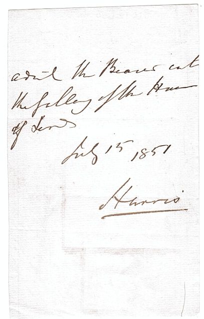 (George Francis Robert, 1810-1872, Governor of Madras during the Mutiny, 3rd Baron) — Sophie Dupré Autographs
