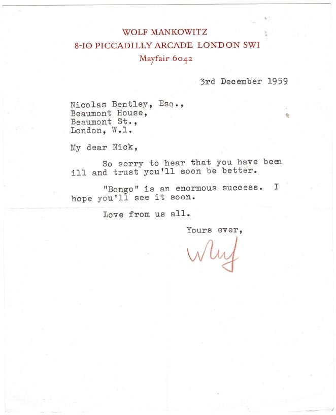 (Wolf, 1924-1998, Playwright, Screenwriter and Writer on Porcelain) — Sophie Dupré Autographs