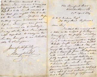 (Henry, b. 1815, Actor and Manager) — Sophie Dupré Autographs