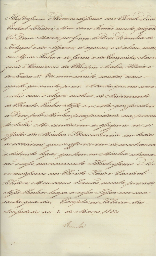 (1819-1853, Queen of Portugal 1826-1828 and 1834-1853) — Sophie Dupré Autographs