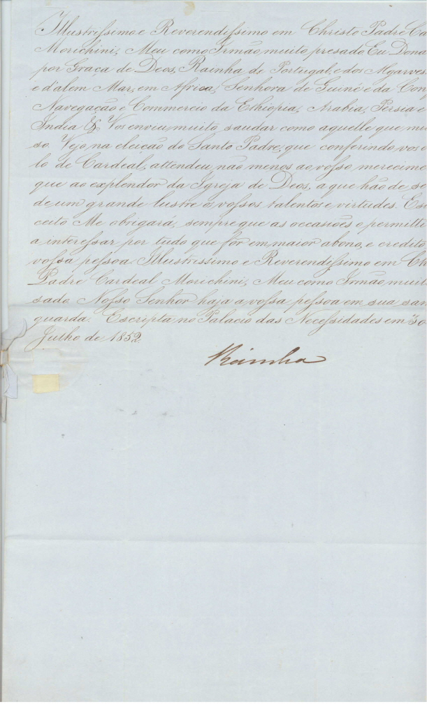 (1819-1853, Queen of Portugal 1826-1828 and 1834-1853) — Sophie Dupré Autographs
