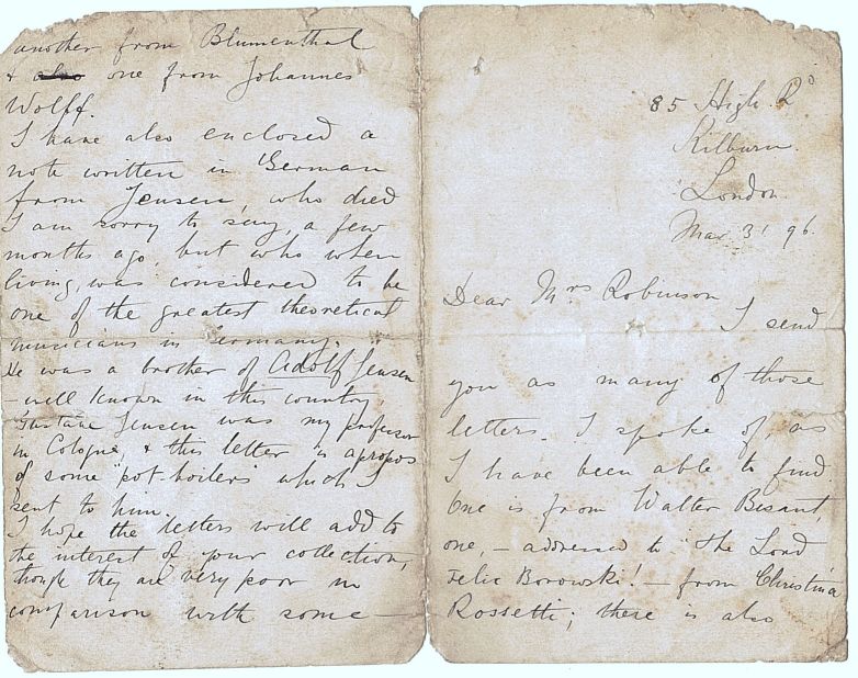 (Felix, 1872-1956, Anglo-American Violinist, Composer and Music Critic) — Sophie Dupré Autographs