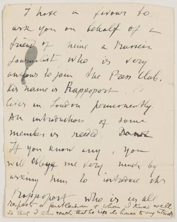 (Sergey Mikhaylovich, 'STEPNYAK', 1852-1895, Russian Revolutionary) — Sophie Dupré Autographs