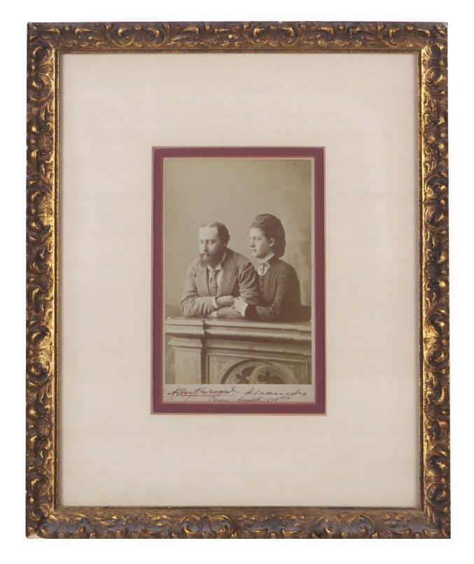 (1841-1910, King of Great Britain) & ALEXANDRA (of Denmark, 1844-1925, his Queen) — Sophie Dupré Autographs
