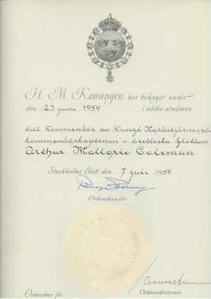 (1882- 1973, from 1950 King of Sweden)] — Sophie Dupré Autographs