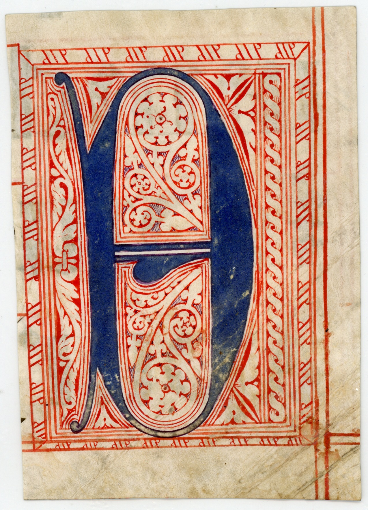 Letter 'E' from a liturgical manuscript, — Sophie Dupré Autographs
