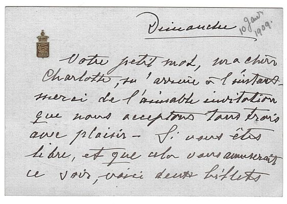 (Christine, 1843-1921, Swedish Singer) — Sophie Dupré Autographs