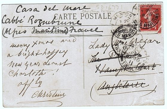 (Christine, 1843-1921, Swedish Singer) — Sophie Dupré Autographs