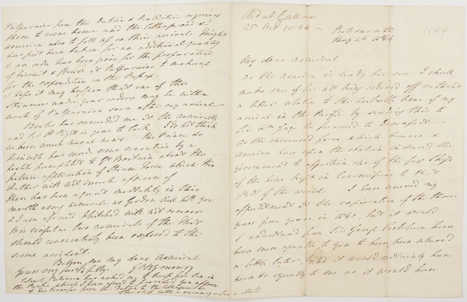 (Sir George Francis, 1787-1870, Admiral) — Sophie Dupré Autographs