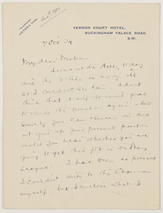(Admiral of the Fleet Sir Frederick Lawrence, 1871-1945) — Sophie Dupré Autographs