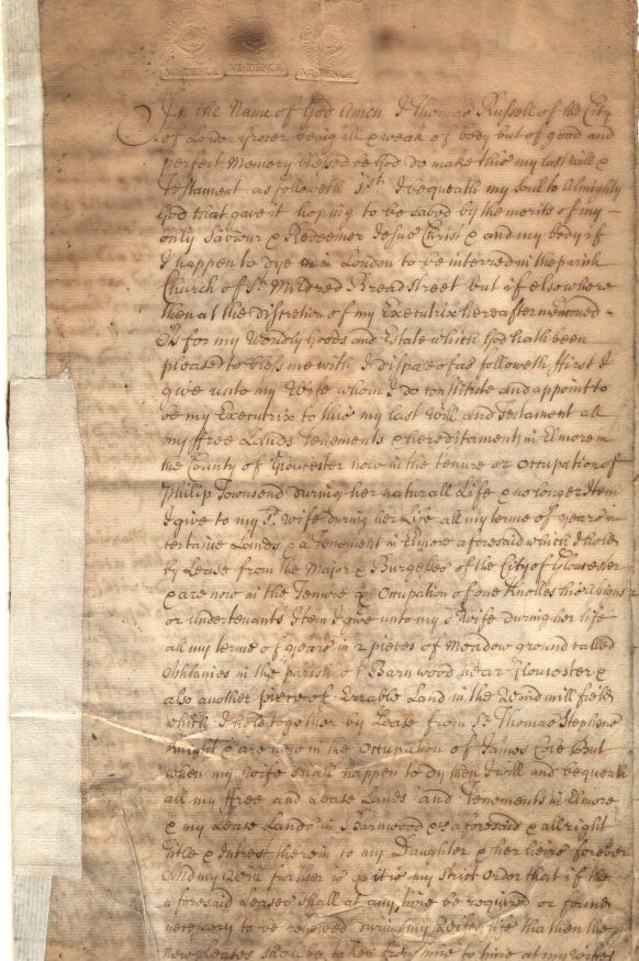 (Thomas, of the City of London, d. 1682, Grocer) — Sophie Dupré Autographs