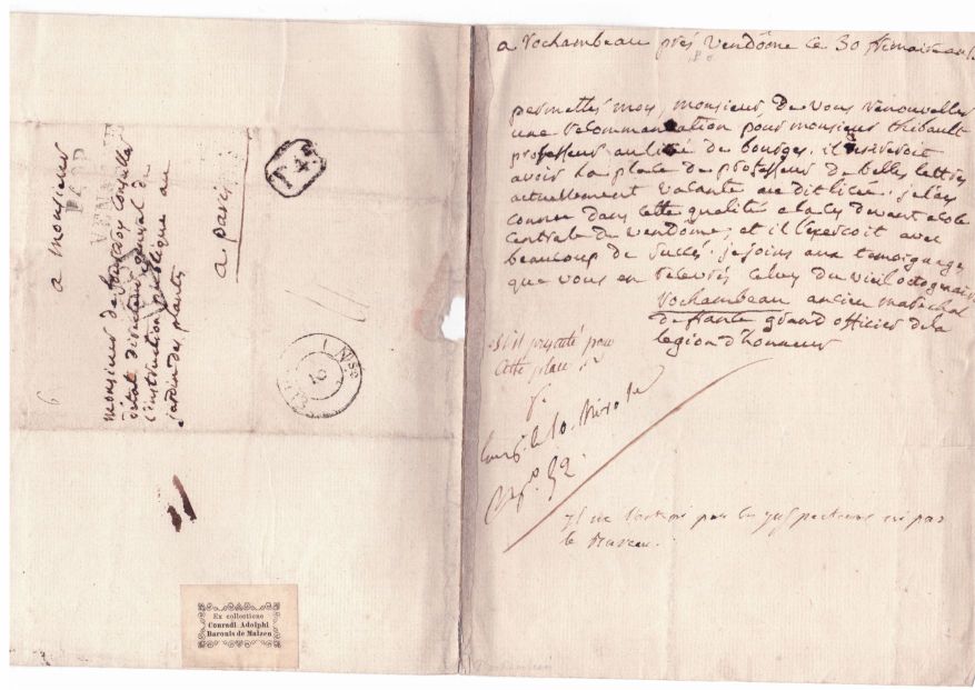 (Jean Baptiste Donatien de Vimeur, 1725-1809, French Marshal, Comte, General in the American Revolution) — Sophie Dupré Autographs