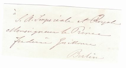 (1826-1872, King of Sweden and Norway from 1859) — Sophie Dupré Autographs