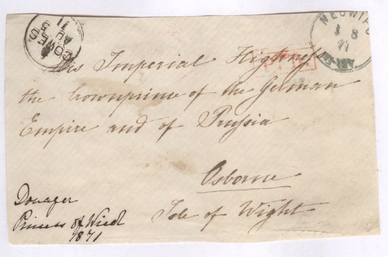 (1825-1902, born Princess of Nassau, wife of Hermann, 1814-1864, 4th Prince of Wied) — Sophie Dupré Autographs