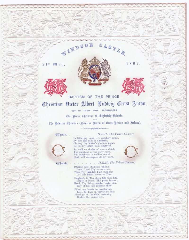 (Albert Louis Ernest Anthony, 1867-1900, Prince of Schleswig Holstein, son of Prince & Princess Christian, Killed at Pretoria) — Sophie Dupré Autographs