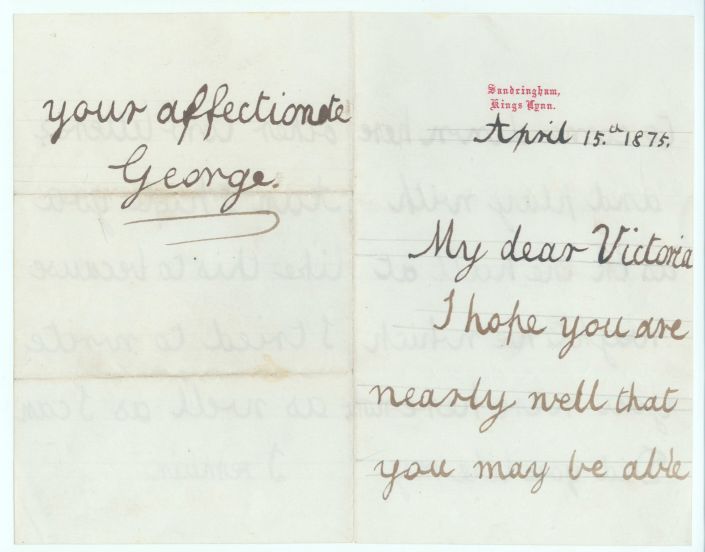 (1865-1936, King of Great Britain) — Sophie Dupré Autographs