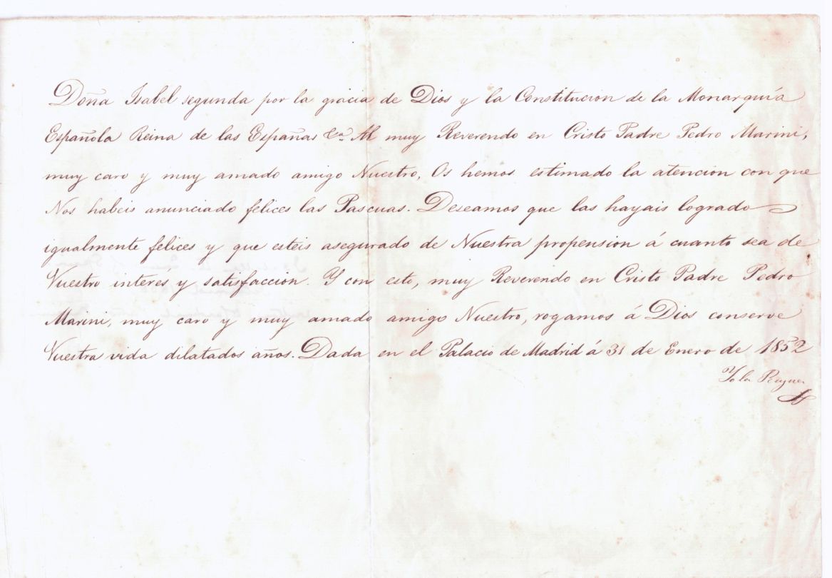 (1830-1904, Queen of Spain 1833-1868) — Sophie Dupré Autographs