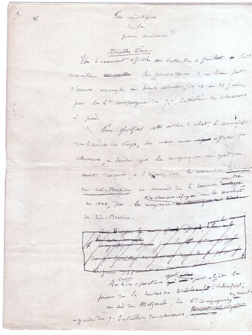 (Henri, 1844-1917, French General, Head of the École Supérieure de Guerre,  Writer on Warfare) — Sophie Dupré Autographs