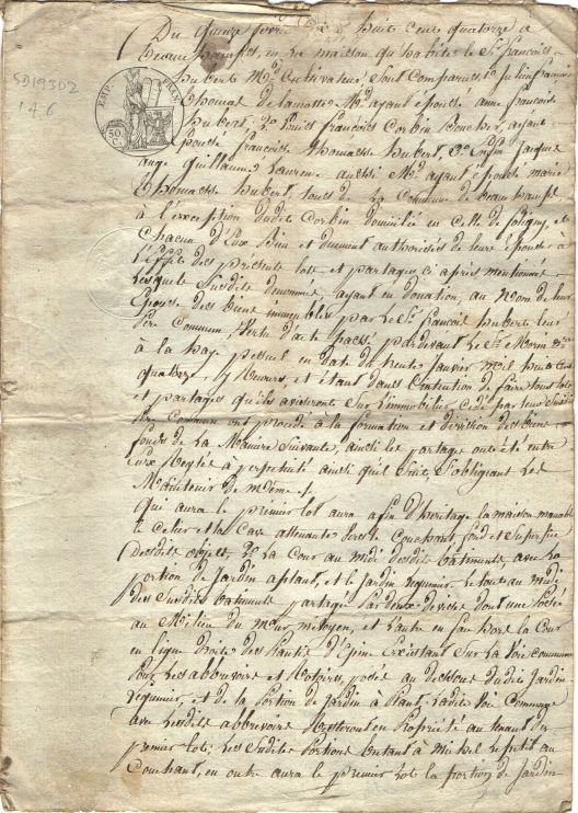 (of La Croix Châtel, Beauchamps, North of La Haye-Pesnel, Normandy) — Sophie Dupré Autographs