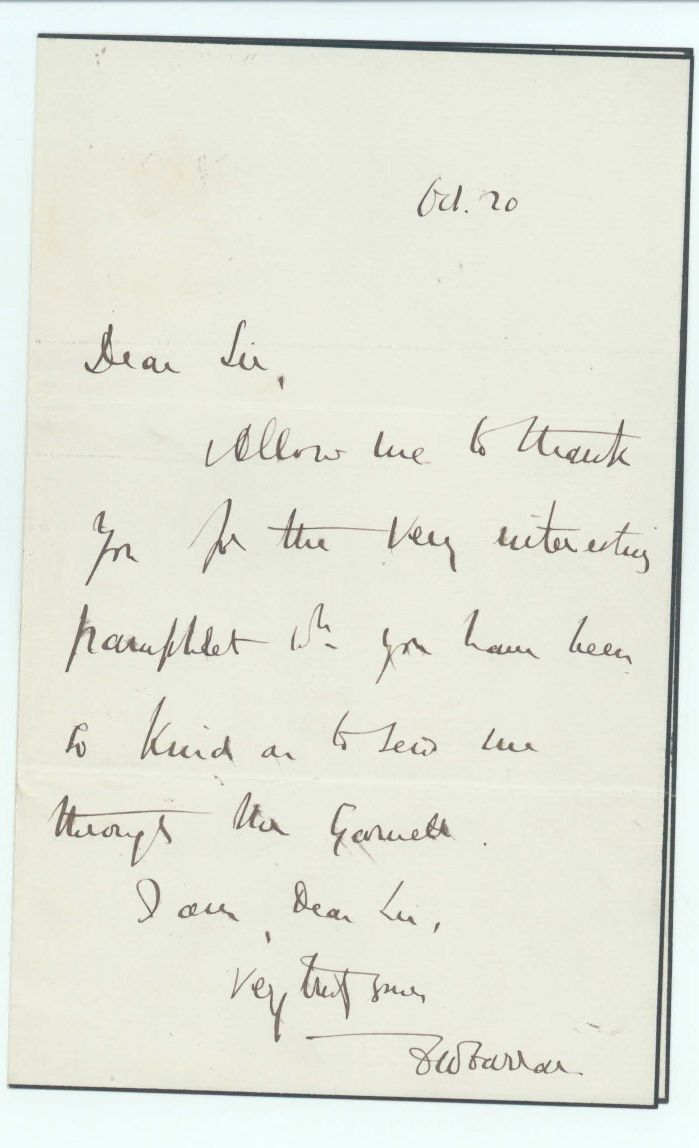 (Frederick W., 1831-1903, Dean of Canterbury & Author of Children's Stories) — Sophie Dupré Autographs