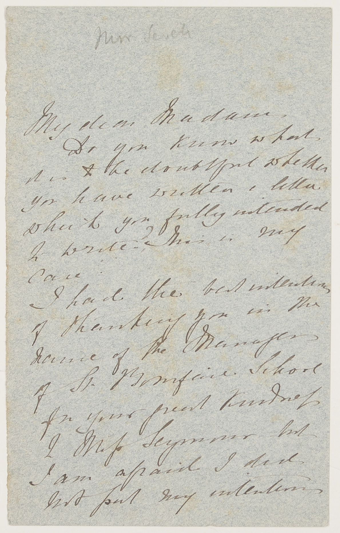 (Elizabeth Missing, 1815-1906, Novelist) — Sophie Dupré Autographs