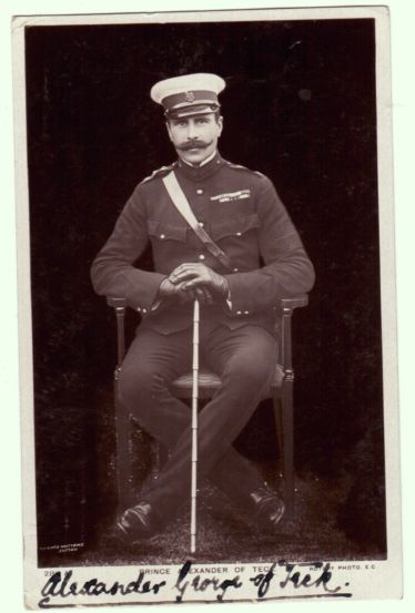 (Earl of, Prince Alexander of Teck, 1874-1957, Queen Mary's Brother, Governor General of Canada, husband of Princess Alice) — Sophie Dupré Autographs