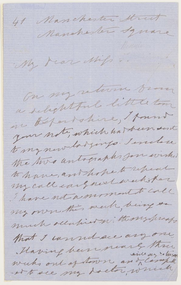 (Agnes, 1796-1874, Historian & Poet) — Sophie Dupré Autographs