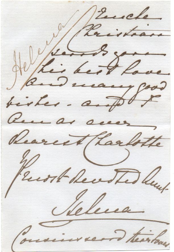 (Augusta Victoria, 1846-1923, wife of Prince Christian of Schleswig-Holstein, Princess, 3rd Daughter of Queen Victoria, founder of the Princess Christian Nursing Home) — Sophie Dupré Autographs
