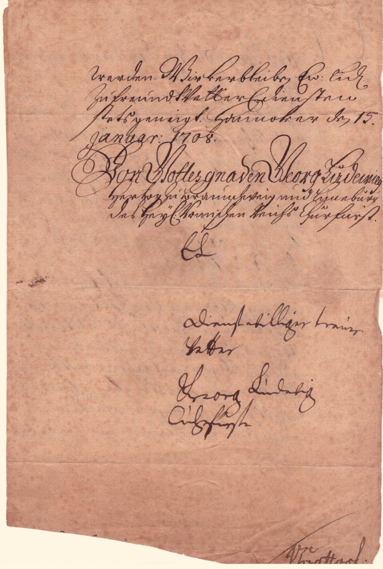 (1660-1727, King of Great Britain & Ireland, Creator of the Cabinet System of Government) — Sophie Dupré Autographs