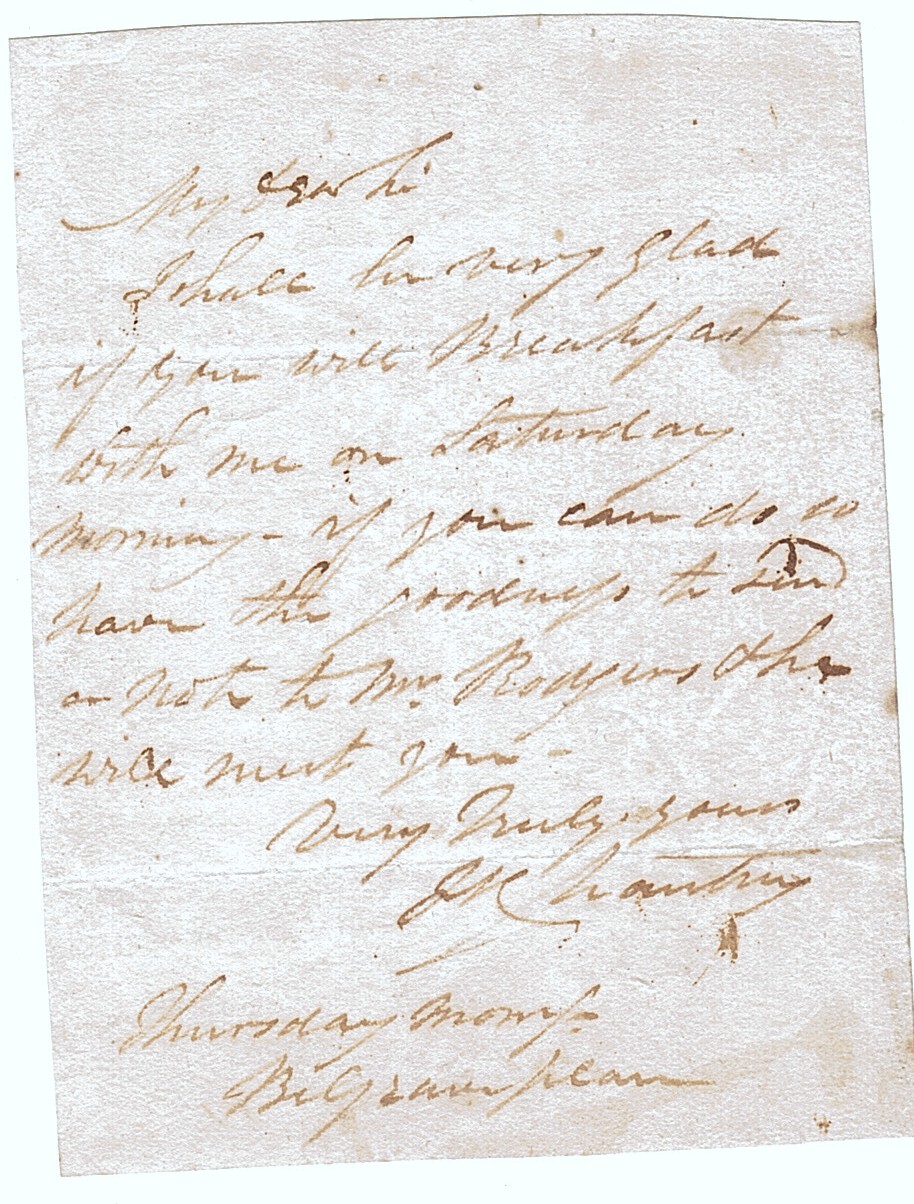 (Sir Francis Legatt, 1781-1841, Sculptor) — Sophie Dupré Autographs