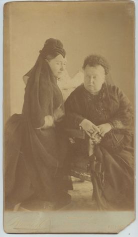 (1819-1901, Queen of Great Britain) & her eldest daughter VICTORIA (1840-1901, Empress Frederick of Germany, wife of Frederick III & mother of Kaiser Wilhelm II)] — Sophie Dupré Autographs