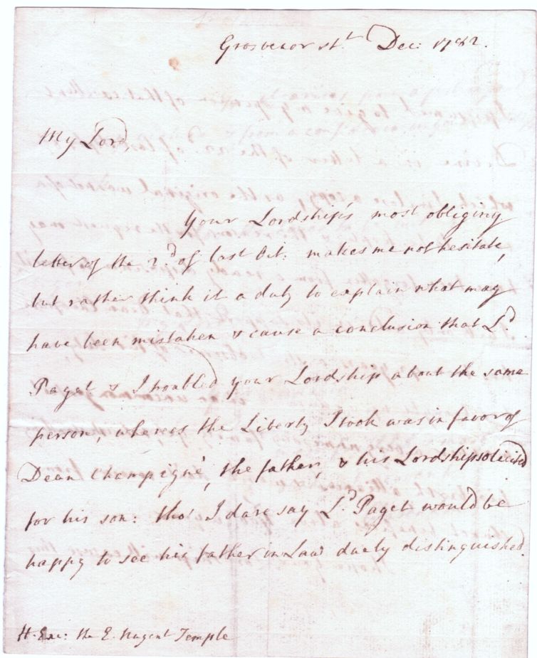 (Thomas, 1st Earl Clarendon, Baron Hyde of Hindon, 1709-1786, Diplomatist, Envoy to Warsaw, Dresden and Vienna, Ambassador at Berlin, M.P. for Tamworth, Envoy who arranged the Peace between Frederick the Great and Augustus of Savoy, 1745) — Sophie Dupré Autographs