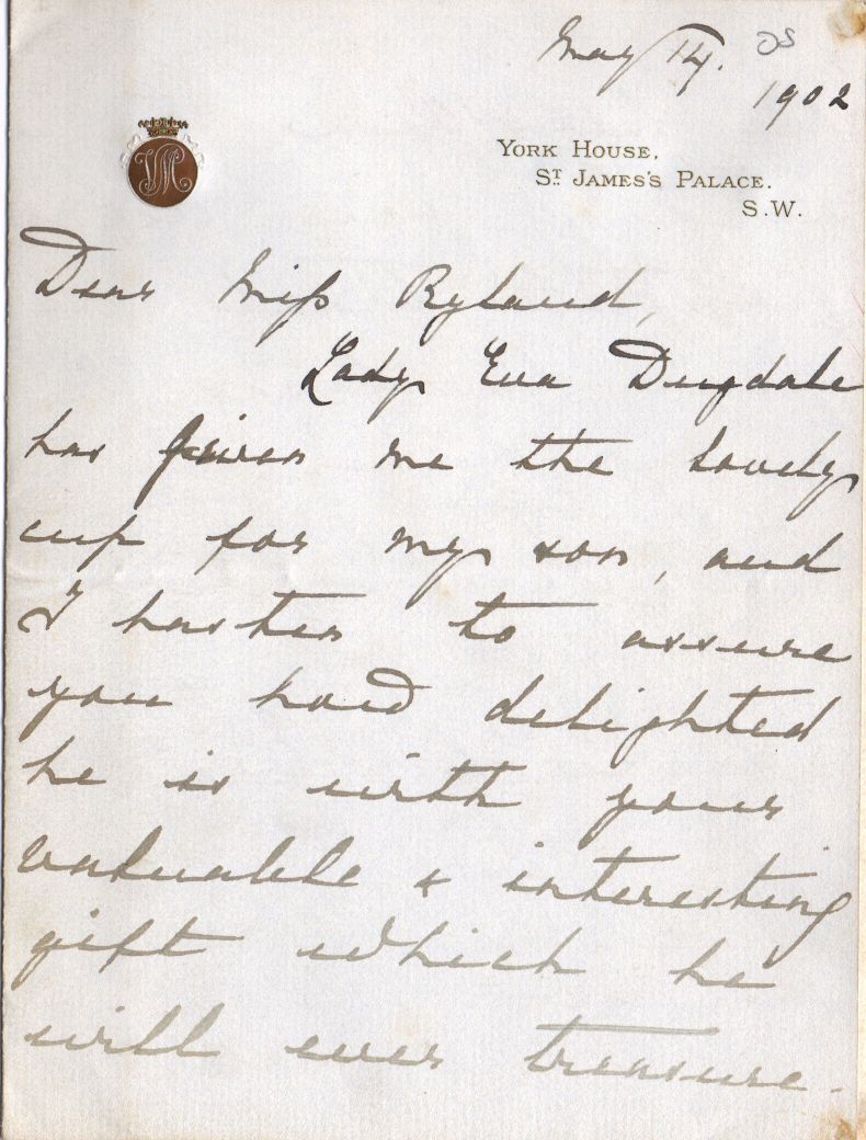 (of Teck, 1867-1953, Queen of George V) — Sophie Dupré Autographs