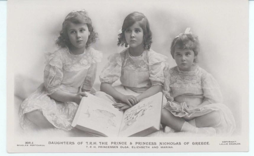 (1903-1997, Princess Paul of Yugoslavia), ELISABETH (1904-1955, Princess) & MARINA (Duchess of Kent, 1906-1969, Princess of Greece)] — Sophie Dupré Autographs
