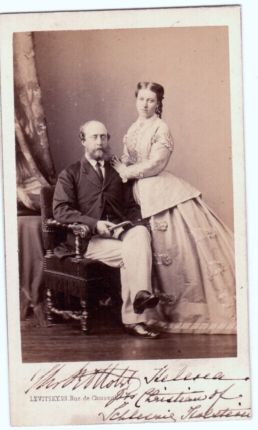 (Prince of Schleswig-Holstein-Sonderburg-Augustenburg, 1831-1917) & his wife Princess HELENA (Augusta Victoria, 1846-1923, 3rd Daughter of Queen Victoria, founder of the Princess Christian Nursing Home)] — Sophie Dupré Autographs