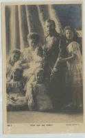 (1868-1918, Tsar of Russia from 1894, Assasinated after the Revolution), ALEXANDRA FEODOROVNA (1872-1918, the Tsarina) with their children OLGA (1895-1918, Grand Duchess), TATIANA (1897-1918), MARIA (1899-1918), ANASTASIA(1901-1918) & ALEXEI (1904-1918, The Tsarevitch)] — Sophie Dupré Autographs