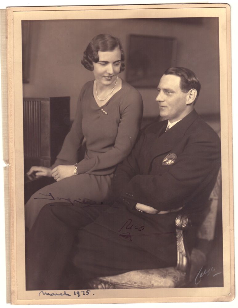 (1899-1972, King of Denmark) & his wife INGRID (Victoria Sofia, b. 1910, Daughter of Gustav VI, King of Sweden) — Sophie Dupré Autographs