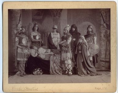 (Duke of Connaught, 1850-1942, Son of Queen Victoria, Governor General of Canada) with his sister BEATRICE (Mary Victoria Feodore, 1857-1944, Princess, Daughter & Companion of Queen Victoria) & her husband Prince Henry Maurice of BATTENBERG (1858-1896, Colonel)] — Sophie Dupré Autographs