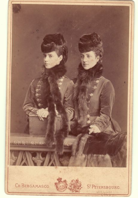 (Russian Empress, 1847-1928, wife of Tsar Alexander III, mother of Nicholas II) and her sister ALEXANDRA (of Denmark, 1844-1925, Queen of Edward VII)] — Sophie Dupré Autographs