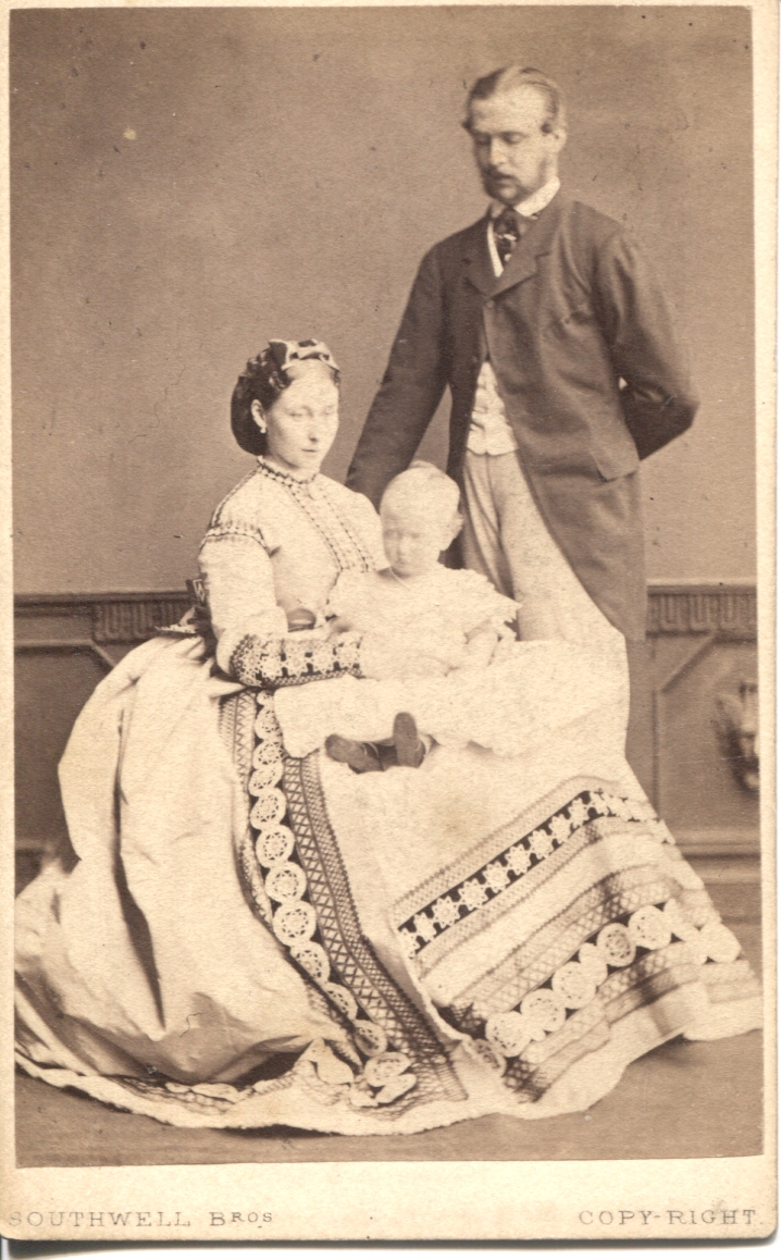 (Grand Duke of Hesse, 1837-1892, Son-in-Law of Queen Victoria, father of Tsarina ALEXANDRA of Russia) & his daughter Princess VICTORIA (1863-1950, Marchioness of Milford Haven)] — Sophie Dupré Autographs