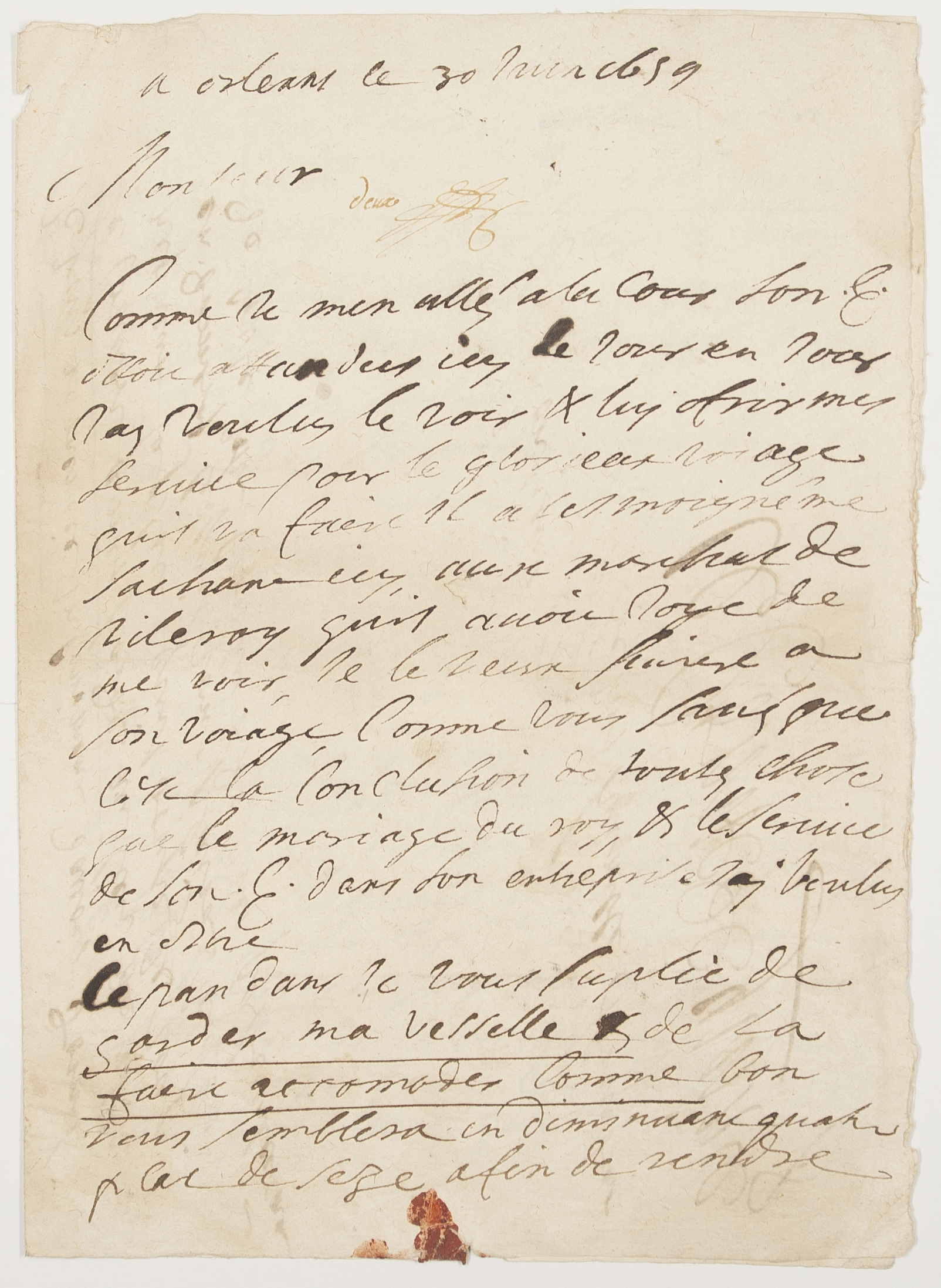 (Joachim, Count of Quincé, also of the Holy Roman Empire, French General) — Sophie Dupré Autographs