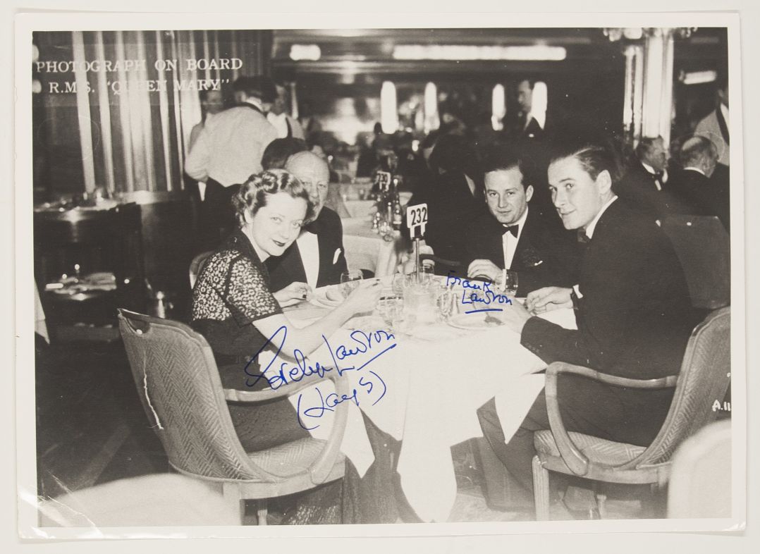 (Evelyn, 1900-1996, Musical Comedy Star) & (her husband fran LAWSON 1804-1969) — Sophie Dupré Autographs
