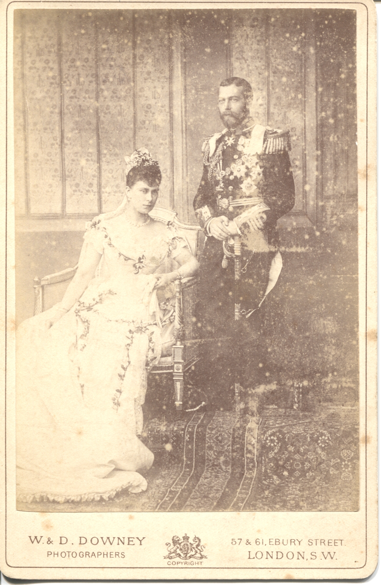 (1865-1936, King of Great Britain) & his Queen MARY (of Teck, 1867-1953) — Sophie Dupré Autographs