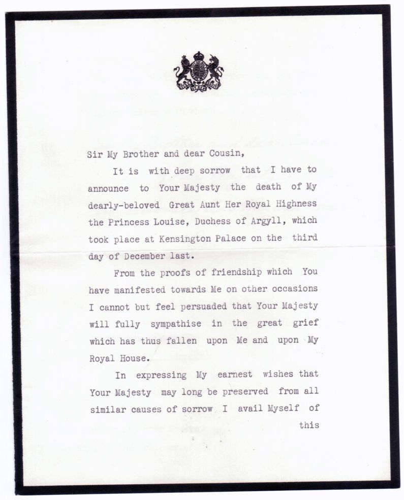 (1895-1952, King of England) — Sophie Dupré Autographs